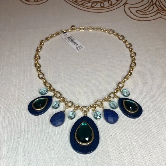 Carolee Semi-Precious Accents Blue Necklace - Picture 4 of 16